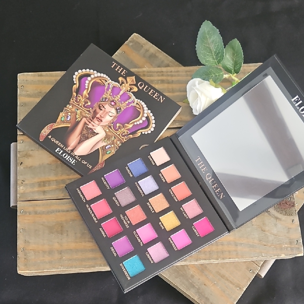 Eloise The Queen Eyeshadow Palette - Bold Pink, Purple, Gold Shades
